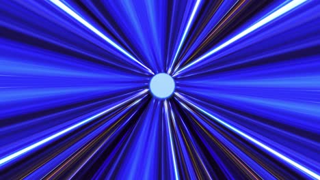 3d rendering of 4k seamless loop of wormhole with purple and blue neon light in cyberspace. endless wormhole tunnel in the hyperspace.