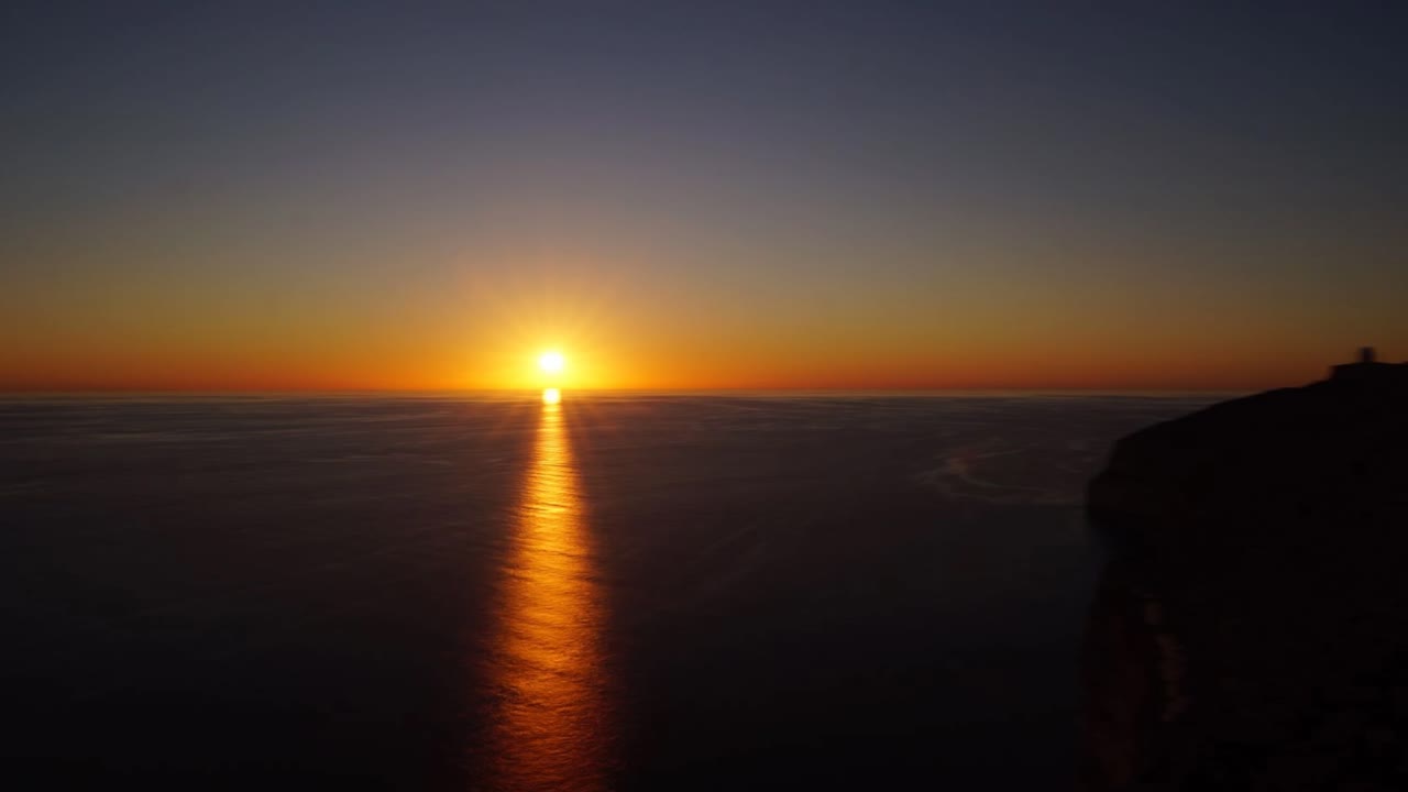 Time lapse-video fra Malta, Dingli-klipperne ved solnedgang.