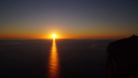 time lapse video from malta, dingli cliffs at sunset