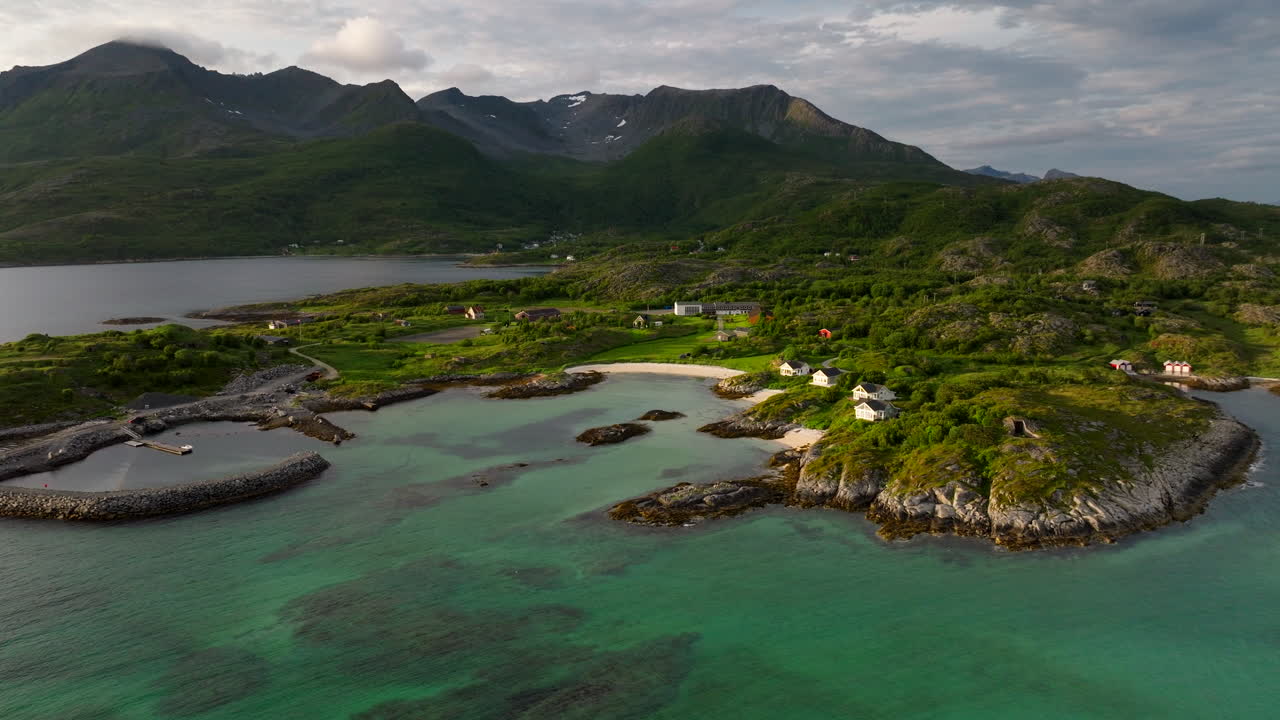 노르웨이 의 로포텐 의 공중 사진