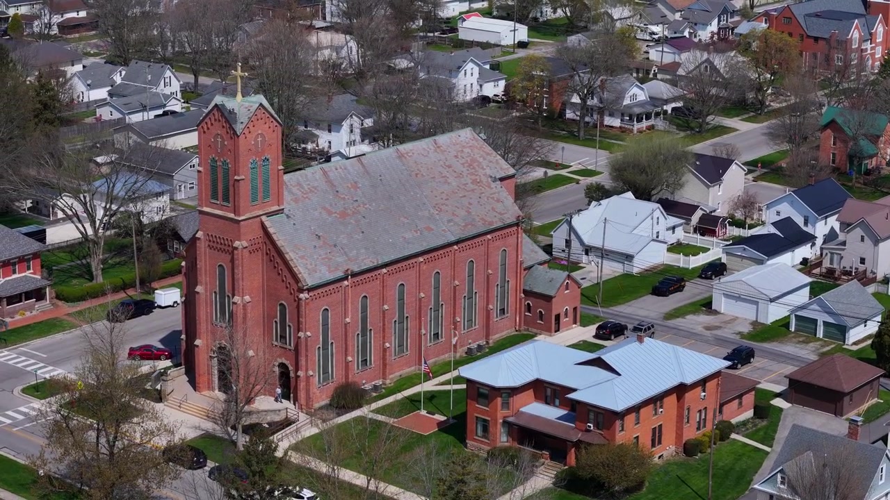 Transfiguration of the Lord Catholic Church from above in Upper Sandusky, Ohio