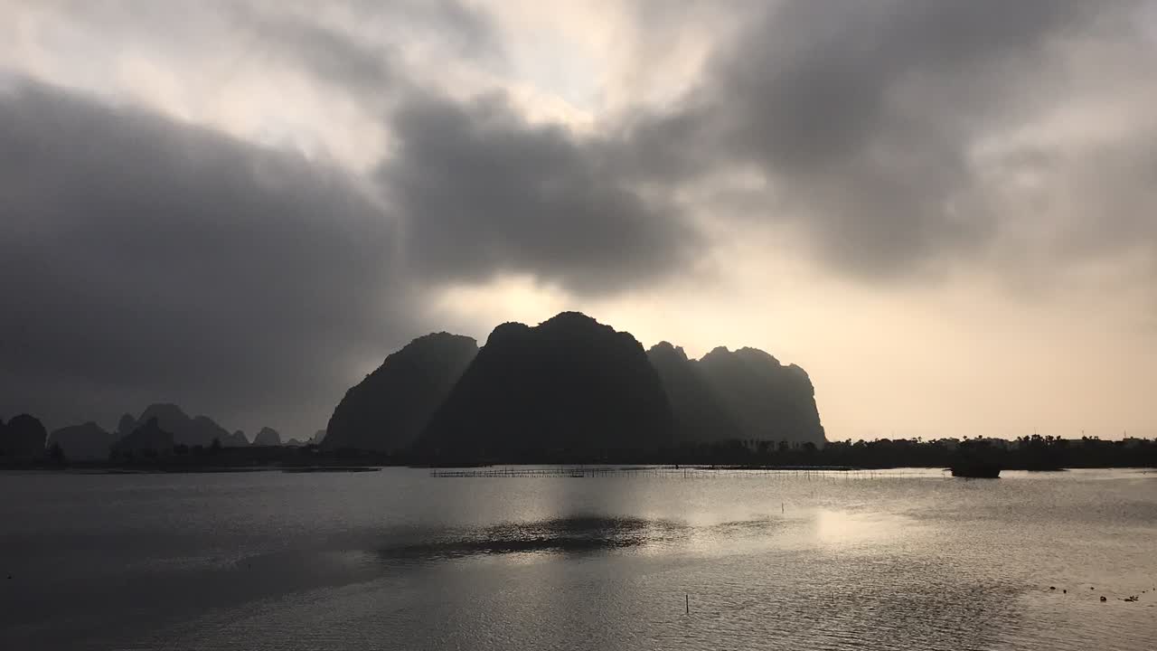 i love seeing cloud move so fast in sunset