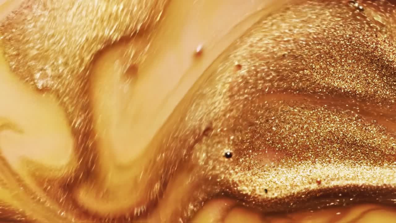 Abstract Golden Glitter Texture Art