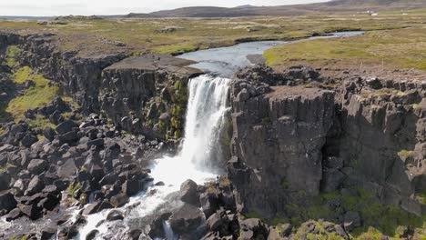 Oxararfoss-Luftaufnahmen-Mit-120-Fps