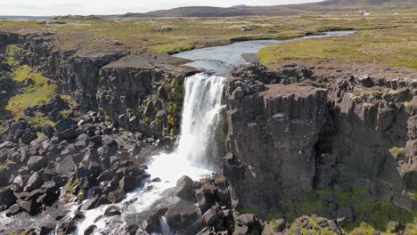 imágenes aéreas de oxararfoss 120 fps