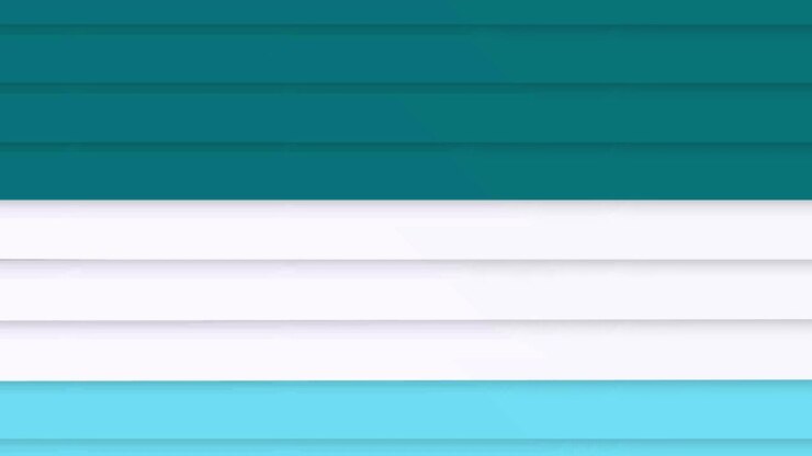 Abstract Motion Graphic with Expanding Teal and White Rounded Bars