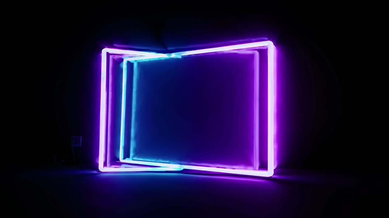 네온 조명 프레임