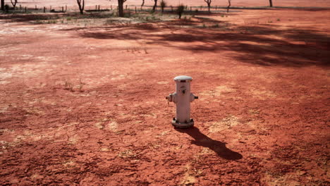 old rusted fire hydrant in desert