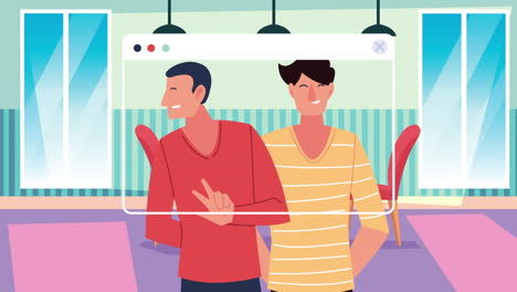 video call with friends