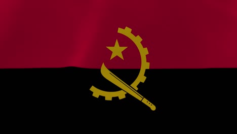 bandera de angola ondeando 4k fondo de papel tapiz en movimiento