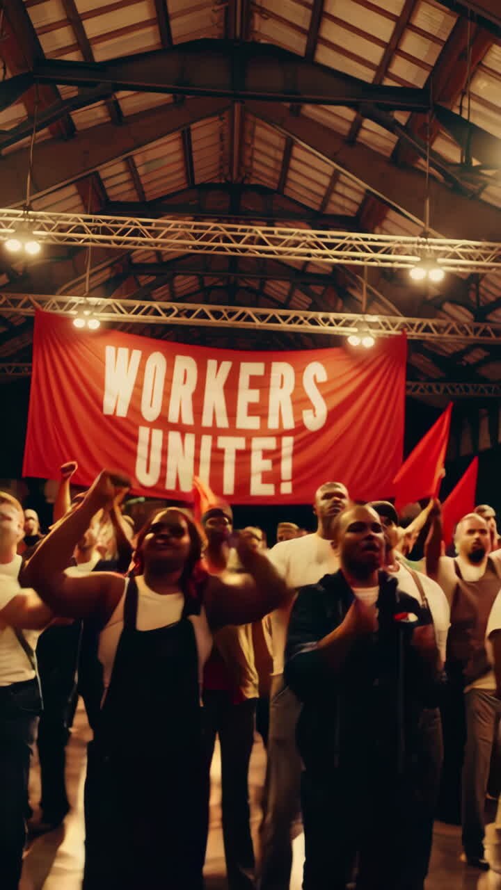 Arbejdere forenes protest