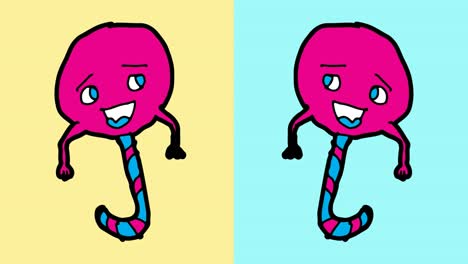 niños dibujando arte pop fondo sin costuras con el tema de los dulces