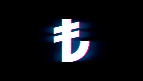 터키 리라 (turkish lira) - 터키 통화의 상징인 리라 (lira) 는 레트로 빈티지 애니메이션의 글리치 (glitch) 에 등장한다.