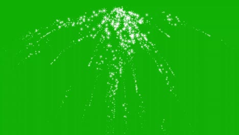 falling glitter particles motion graphics with green screen background