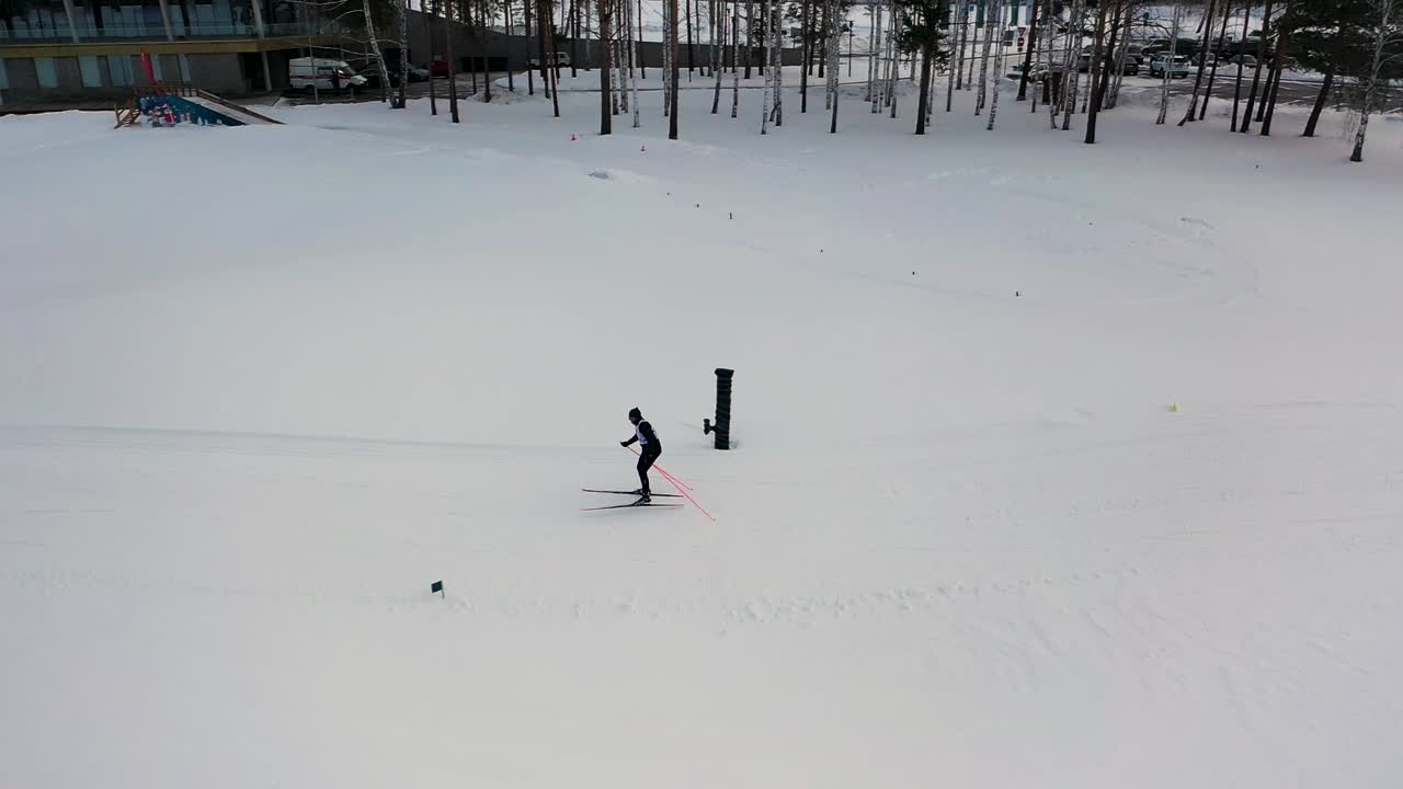 겨울의 크로스컨트리 스키 대회