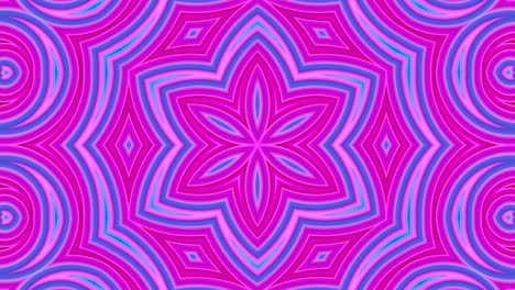 abstracto 3d sin costuras fondo brillante en 4k con cintas rojas y azules. rayas rojas y azul se mueven cíclicamente en geometría simple estilo creativo de dibujos animados. animación suave en bucle. 8 caleidoscopio
