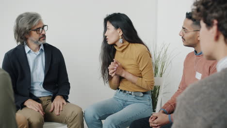 sesión del grupo de apoyo