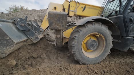 excavation tractor works, compaction of the soil