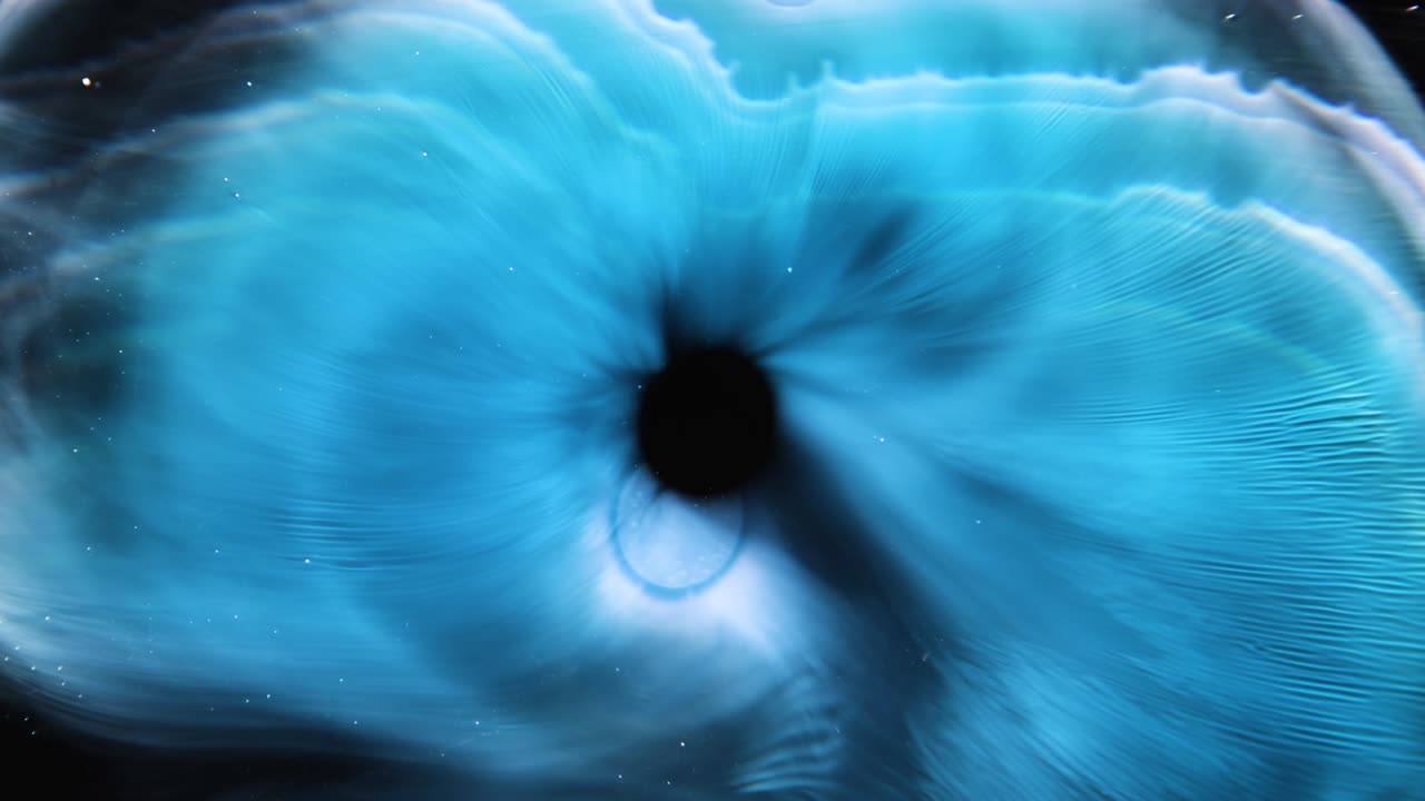 Sort hul med kosmiske ydre rumsky og tågebaggrundstekstur
