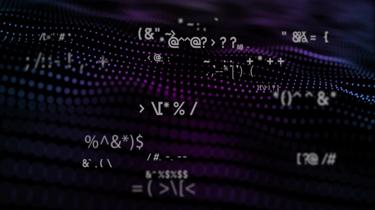 Receiving data pulse, glyphs appearing and clustering over undulating dot-matrix, showing data flow