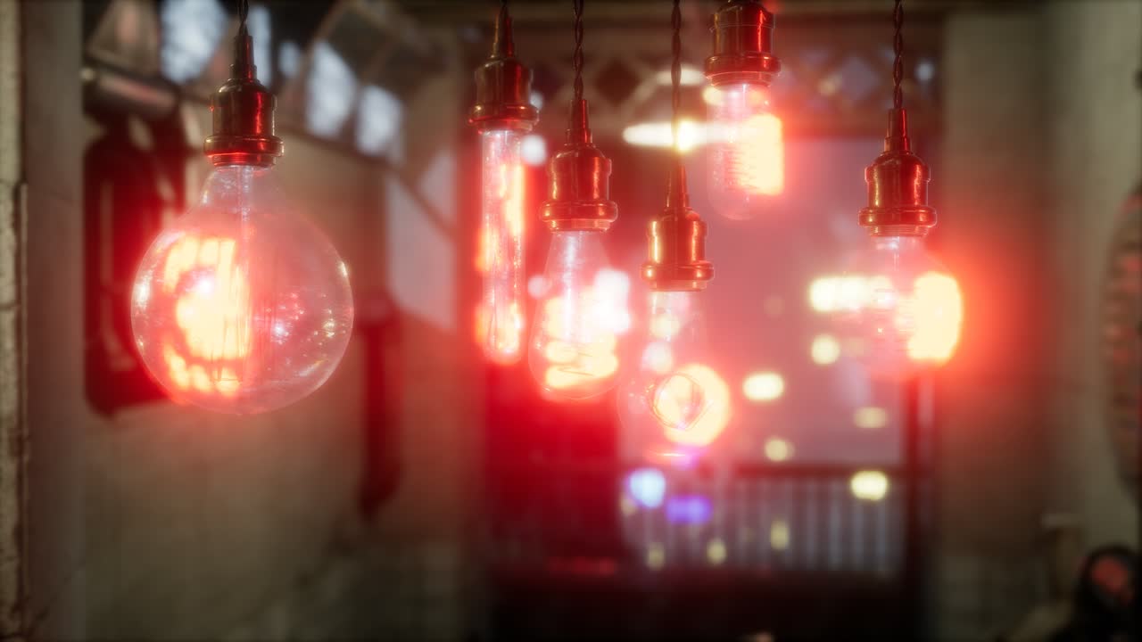 vieja bombilla incandescente retro vintage