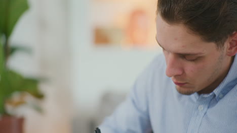 concentrated entrepreneur on project