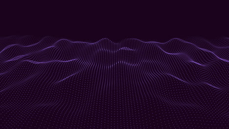 wave-inspired purple dotted line pattern on dark background