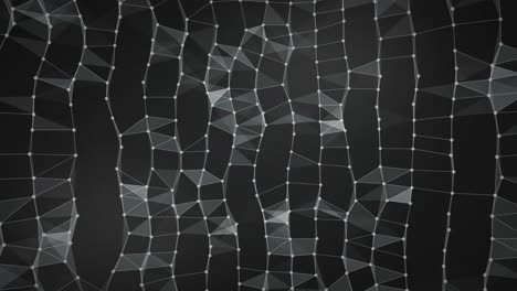 abstract digital concept of geometrical figures: polygon - plexus fractals