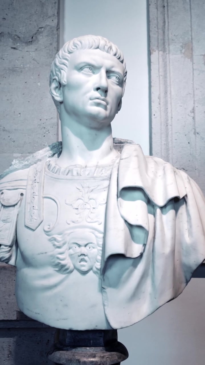 Aranjuez, Spanien, 2. marts 2026. Marmorbuste af den romerske kejser Claudius i Det Kongelige Palads i Aranjuez