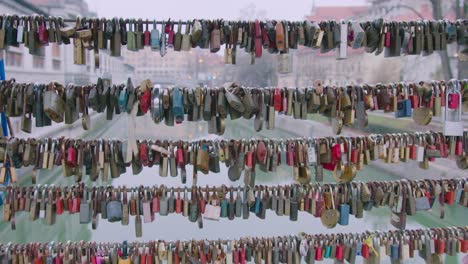 love locks on bridge