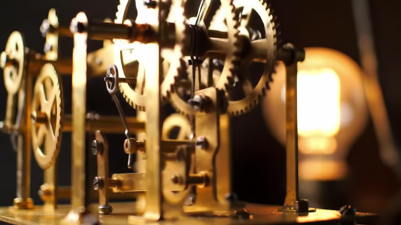 Detailed clockwork mechanisms illustrate exceptional craftsmanship in a dimly lit workshop. Each gear and cog contribute to intricate designs, highlighting skilled artistry and engineering.