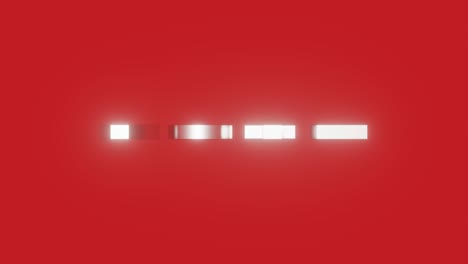 animated shiny metallic word 'vote' on a red background. simple seamless loop text motion graphic