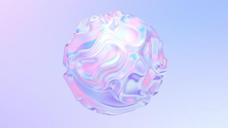 morfología abstracta de forma líquida holográfica