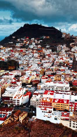 stunning aerial view of gran canaria showcasing vibrant urban landscape