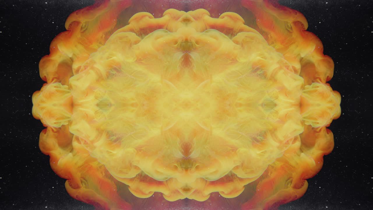 logotipo de salpicaduras de agua de tinta revela ornamento humo naranja