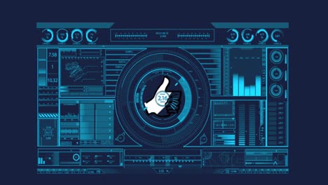 Animation of scope scanning and data processing