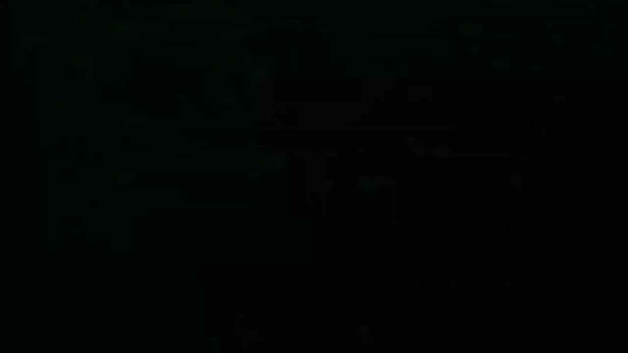 Digital Glitch Effect with Green Pixelated Noise and Black Screen Transitions