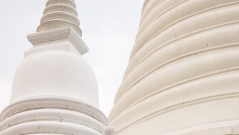 white pagoda with intricate architectural details