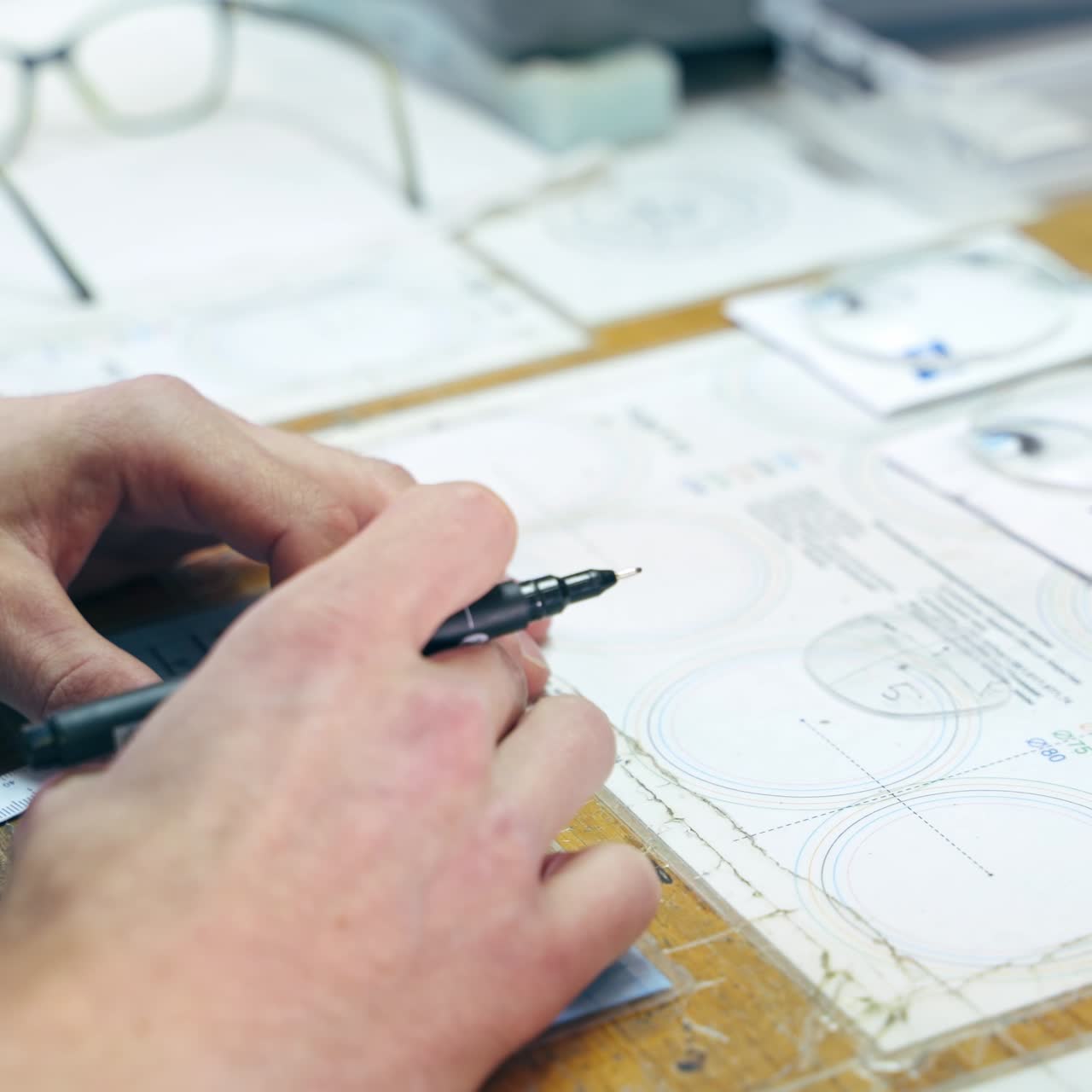 Making measurements for glasses