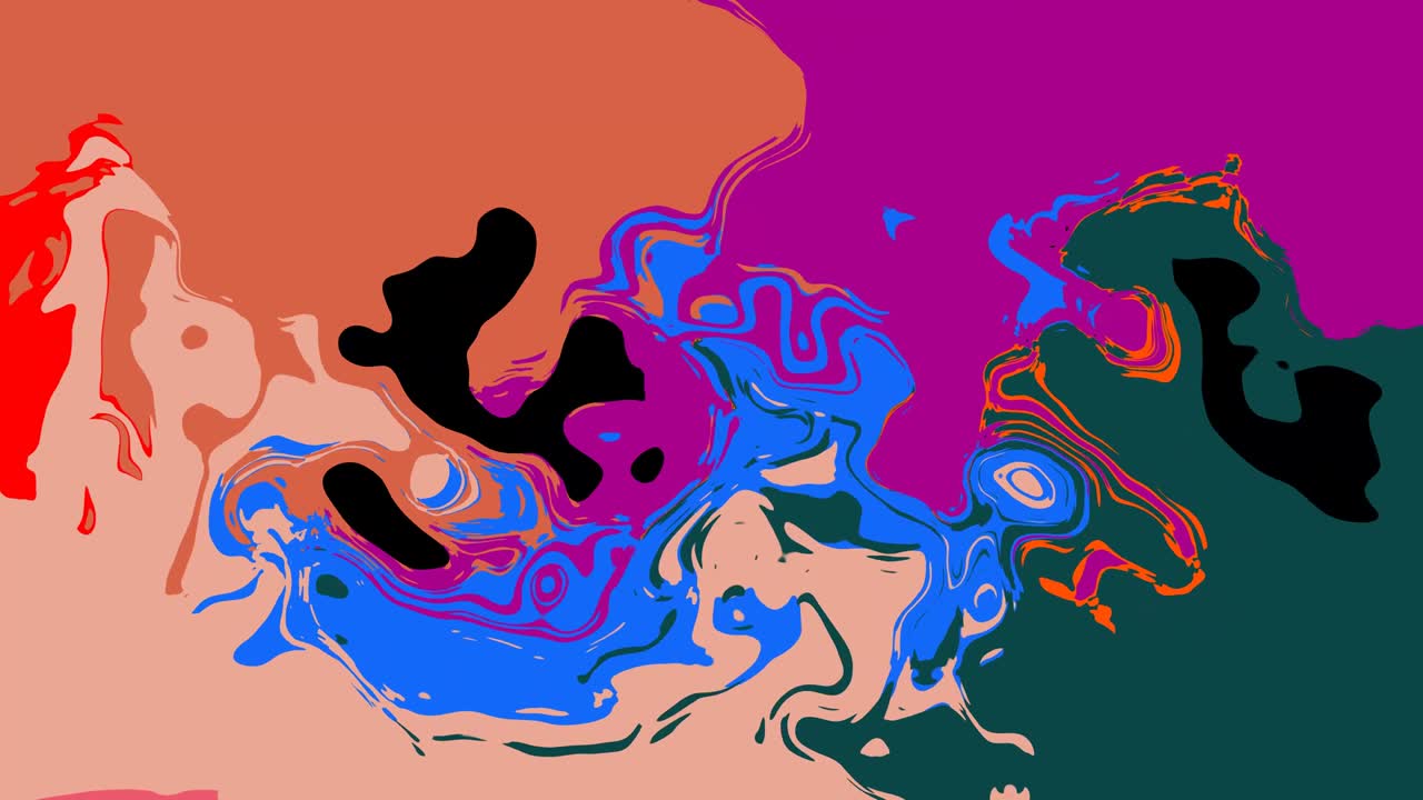 Colourful abstract fluid animation background.
