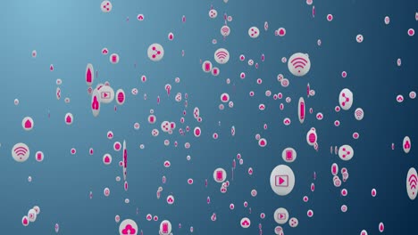 iconos de tecnología partículas