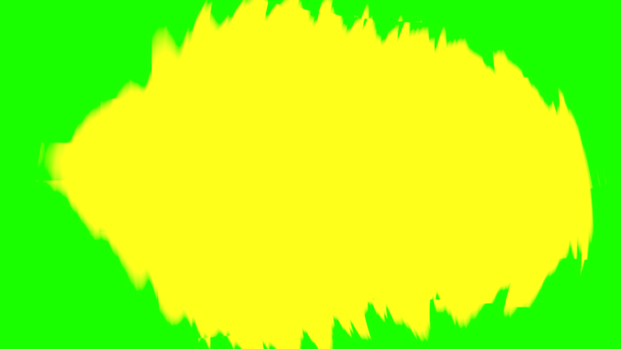 smooth color background in green with a geometric image in the center that is moving sinuously with space to write and transmit a message in yellow color