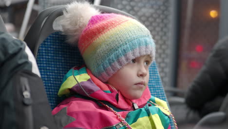 girl in the bus