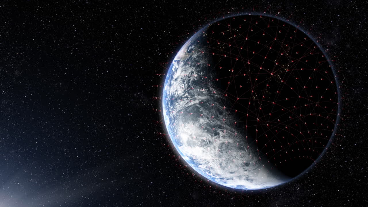 sistema de posicionamiento global gps de satélites de navegación o satnav transmite cobertura de datos alrededor del planeta tierra