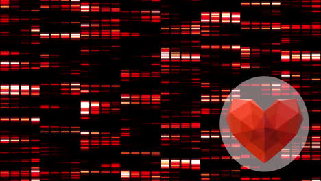 Animation-of-red-heart-icon-over-red-rectangles-data-processing