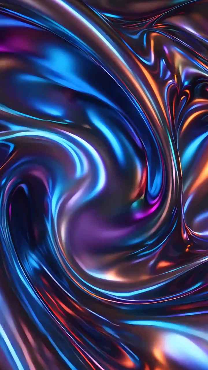 Sfondo di Onde Metalliche Astratte 4K