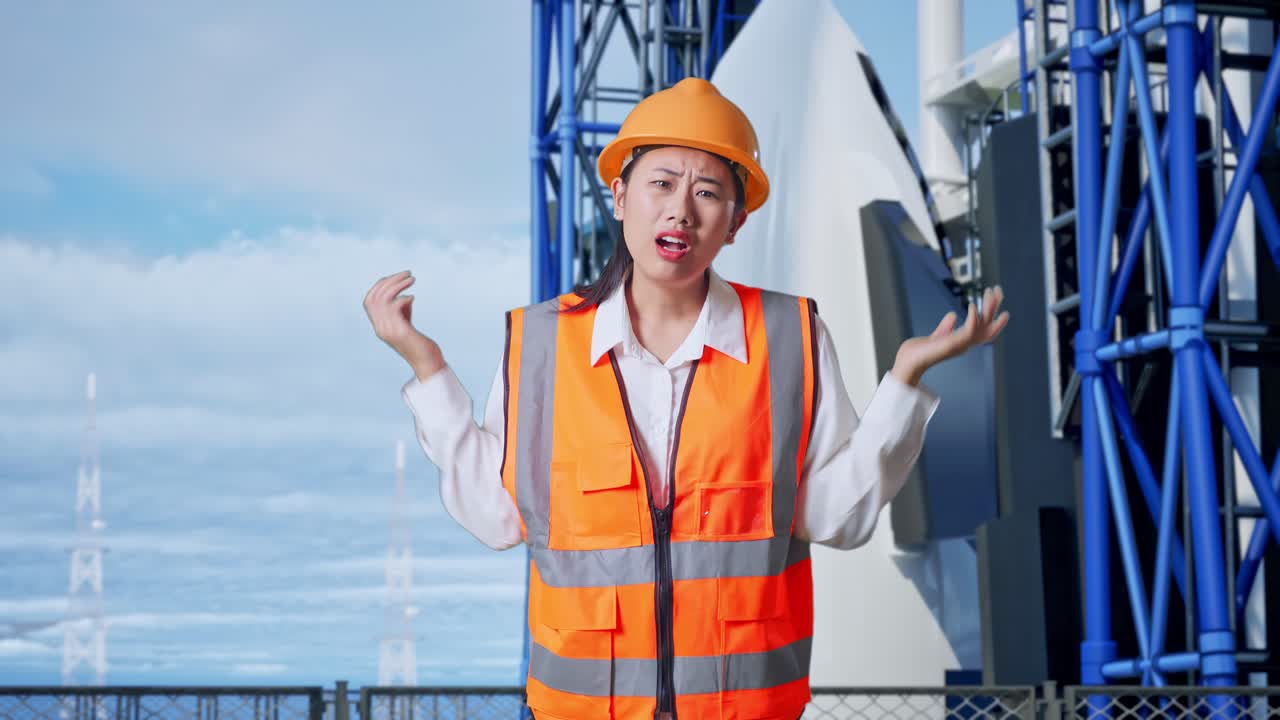 로켓 발사장에서 좌절한 엔지니어