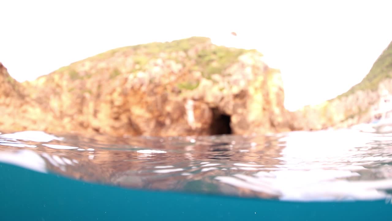 Rack focus split shot slow motion