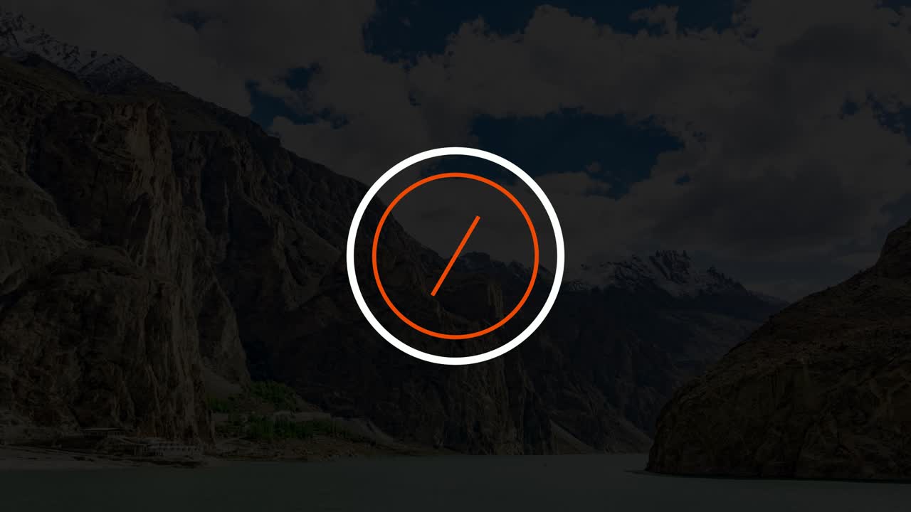 Stylish Minimalist Typography Design on Mountain Landscape