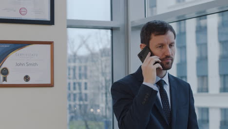 man speaking on the phone